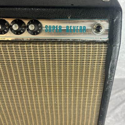 Vintage 1970's Fender Super Reverb 4x10 all tube guitar combo amp image 21