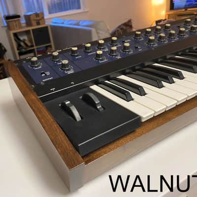 Korg PolySix Synthesizer Replacement Chassis / Body / Case - Exotic African Sapele Wood image 3