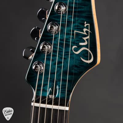 Suhr Standard Roasted - Trans Teal Burst #86135 image 7