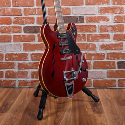 Yamaha SA503 TVL Troy Van Leeuwen Signature Transparent Blood Red 2005 w/OHSC (Owned by Al Jourgensen) image 3