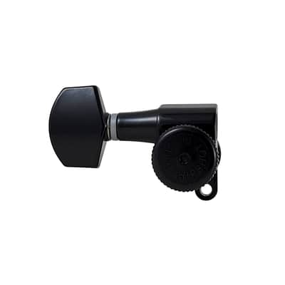 Hipshot 7-6ELOBT Closed Gear Grip-Lock Tuning Machines Black for 7-String In-Line Treble Side - Reverse Headstock image 4