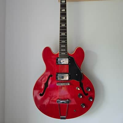 Luxor ES-335 Style Hollowbody – MIJ Lawsuit Era – Cherry Red – Professional Setup image 1