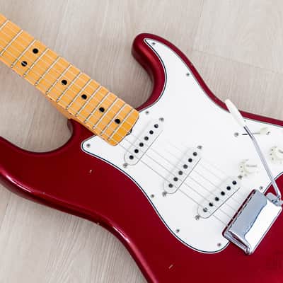 2020 Fender Custom Shop Limited Edition 1969 Stratocaster Journeyman Relic Aged Firemist Red w/ Case, COA, Tags image 7