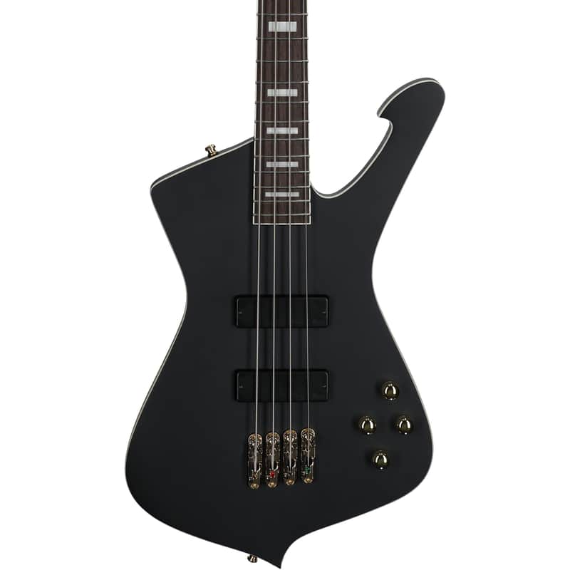 Ibanez ICB620 ICB 4-String Bass w/ Bartolini Pickups & Bag - Black Flat image 1