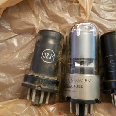 RCA etc. Pair (2) 6SJ7 Pentode AT1000 TESTED Vacuum Tube Audio 1938-1959 image 2