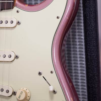 1997 Fender Custom Shop Cunetto Relic 1960 Stratocaster - Burgundy Mist image 7
