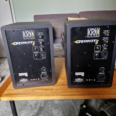 KRK ROKIT 6 STUDIO POWERED MONITOR SPEAKERS PAIR NICE CONDITION image 5