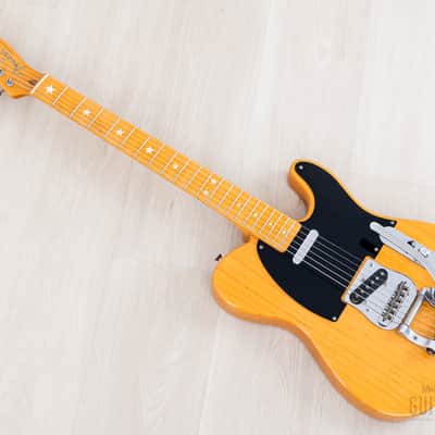 2006 Fender Telecaster ‘52 Vintage Reissue TL52-118BTX Butterscotch w/ Bigsby & Custom Inlay, Japan CIJ image 12