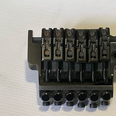 1980's Japan Ibanez RG550 RG Series Black Original Edge Floyd Rose Tremolo Bridge Set image 10