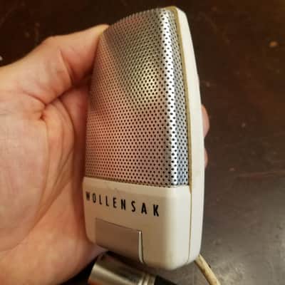 Shure XLR Wollensak Space Age B-162-4 Harp Mic 1956 Chrome / White image 8