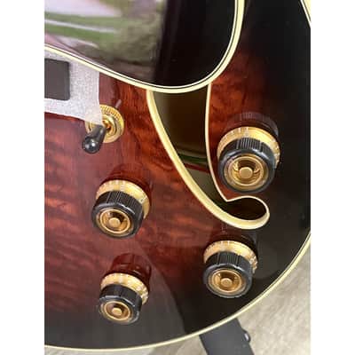 Ibanez AG95QA-DBS Artcore Expressionist Present - Dark Brown Sunburst image 8