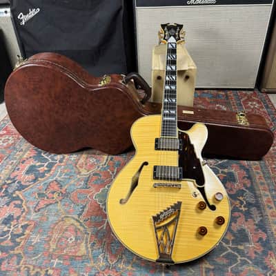 2013 D'Angelico NYSS 3BFM Custom Semi Hollow Body Flame Maple image 2