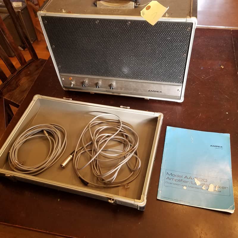 Ampex Hi-Z AA620 NEEDS CORD Suitcase Amp rugged USA made solid state 1960s - Grey image 1