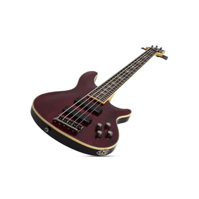 Schecter Omen Extreme-5 5-String Electric Bass - Black Cherry image 4