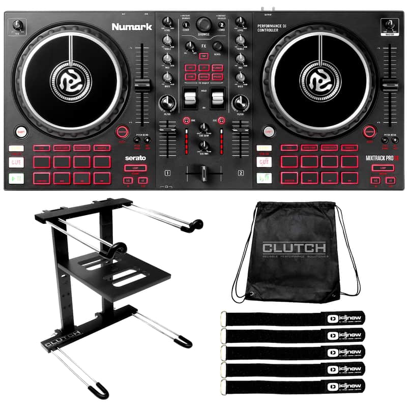 Numark Mixtrack Pro FX Effects 2-Deck Serato DJ Controller w Laptop Stand image 1