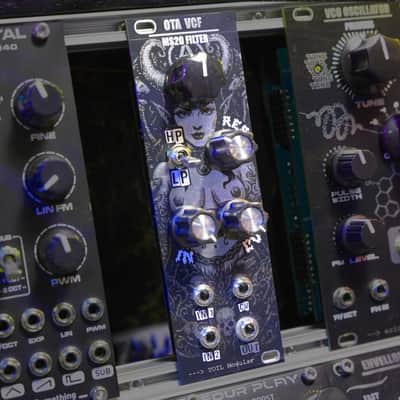 OTA VCF - Toil Modular | MS-20 Filter | 8HP Eurorack - Unique Panel image 2