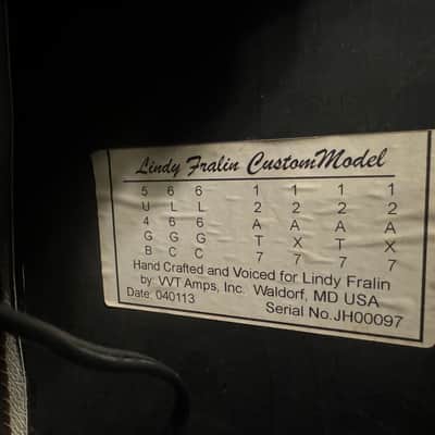 Vintage Vacuum Tube VVT Lindy Fralin Amp 122721-0001 image 9