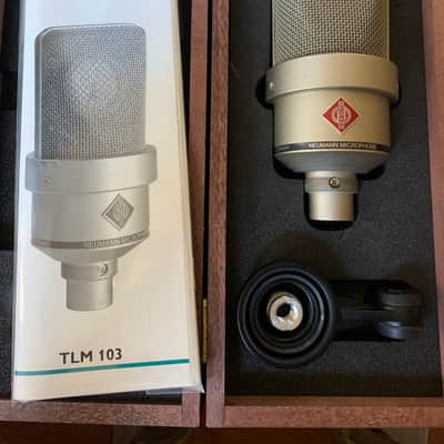 Neumann TLM 103 Large Diaphragm Cardioid Condenser Microphone Stereo Pair 1997 - Present - Nickel image 2