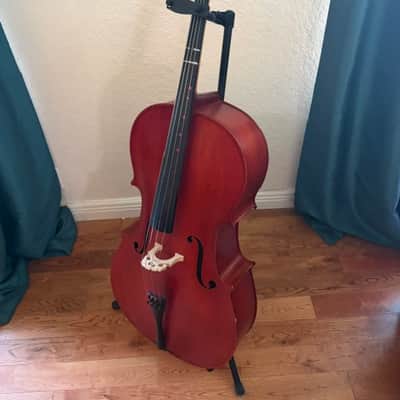 Scherl and Roth SR44E4 4/4 cello 2010-present - solid spruce top paired with a laminated maple back and sides image 5
