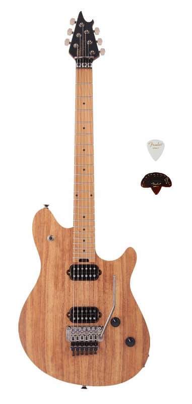 EVH Wolfgang Standard Exotic Koa Top Baked Maple Neck Electric Guitar - Natural - New with FREE Shipping & Picks!! image 1
