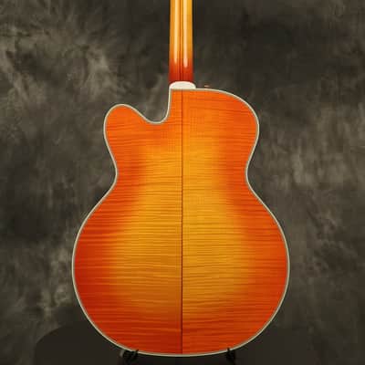1988 Guild Artist Award in RARE Orange Sunburst w/ flame maple back + sides image 22