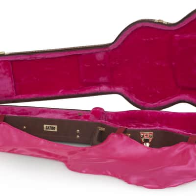 Gator Gibson SG® Guitar Deluxe Wood Case, Brown GW-SG-BROWN image 1