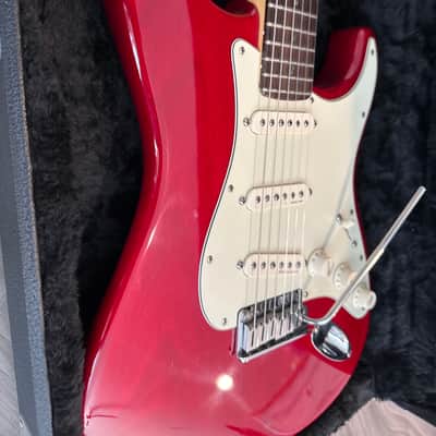 Fender American Deluxe Stratocaster with Rosewood Fretboard 2002 - 2003 - Aged Cherry Burst image 8