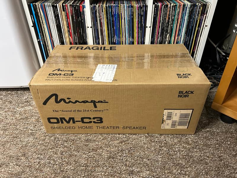 Mirage OM-C3 Shielded Home Theater Center Channel Speaker w/ Box TESTED ✅