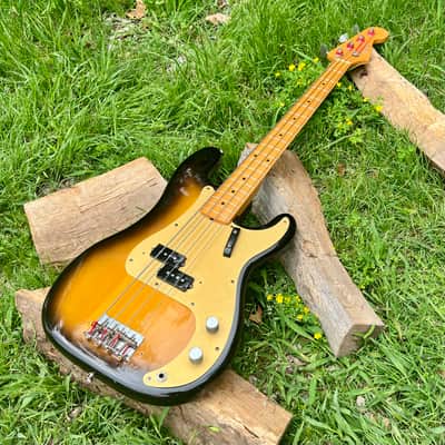 Vintage Fender Fullerton 1982 -1957 Reissue Precision Bass 1st Year image 4