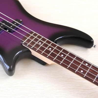 Custom Metallic Purple 4 String Electric Bass, Poplar Wood Body, Maple Neck image 8