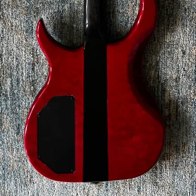 Modulus -custom neck-thru, short scale - Trans-red image 4