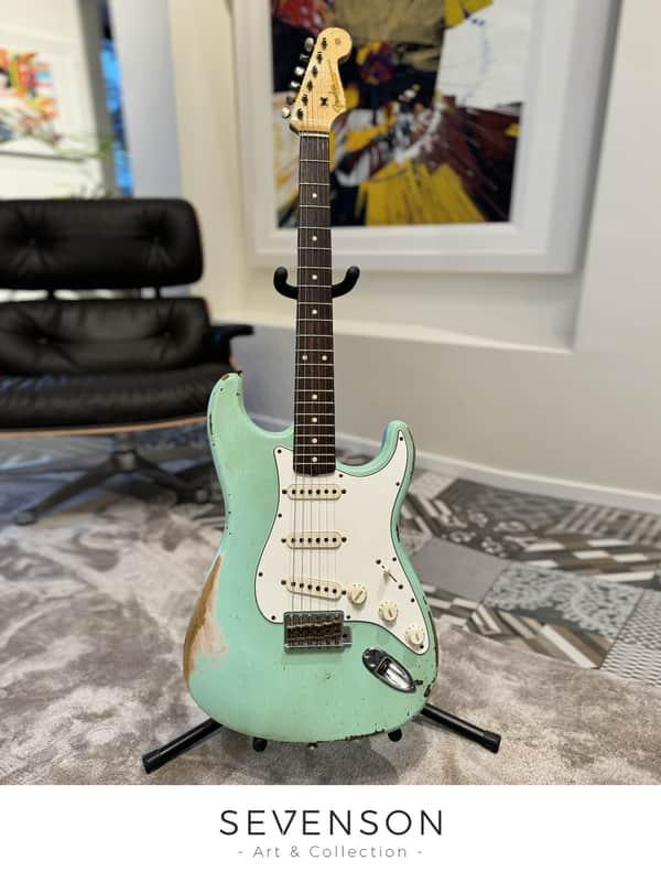 FENDER CUSTOM SHOP STRATOCASTER 59 YURIY SHISHKOV HEAVY RELIC SURF GREEN