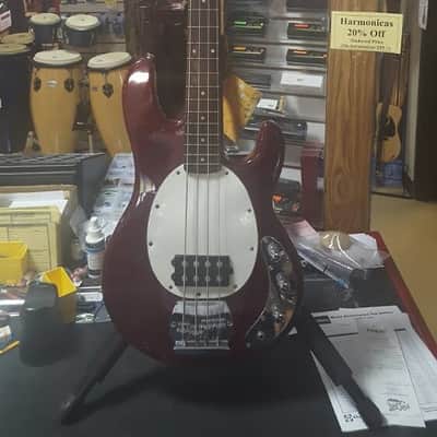 Jay Turser "Music Man Stingray" Style Transparent Red image 2