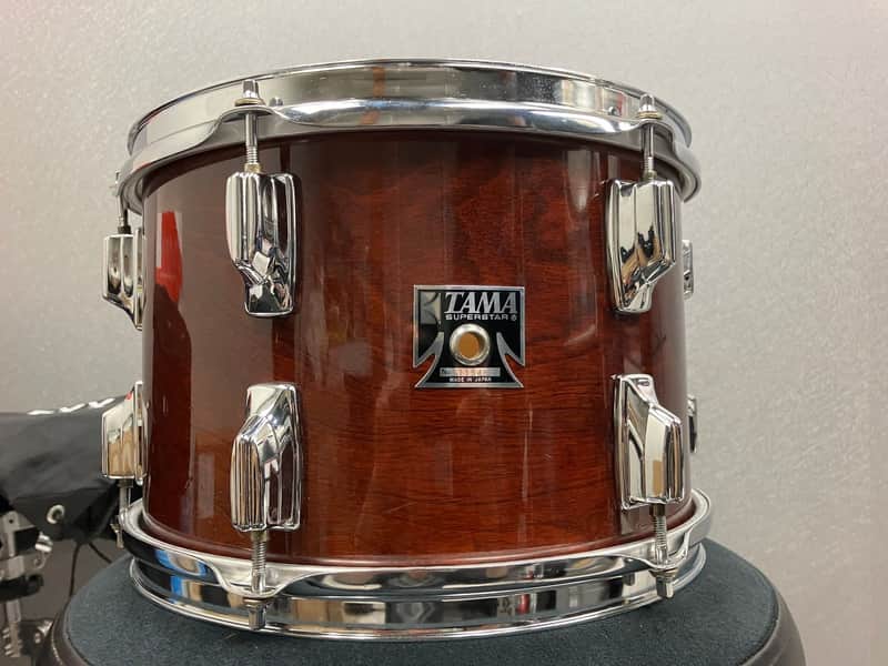 Tama Superstar 8x12 Tom Drum Super Mahogany Finish image 1