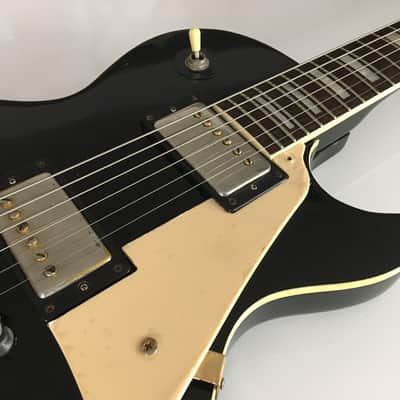 Vintage Matsumoku Memphis LP 1970s Piano Black Beauty Les Paul Dual Humbucker Single Cut Guitar image 6