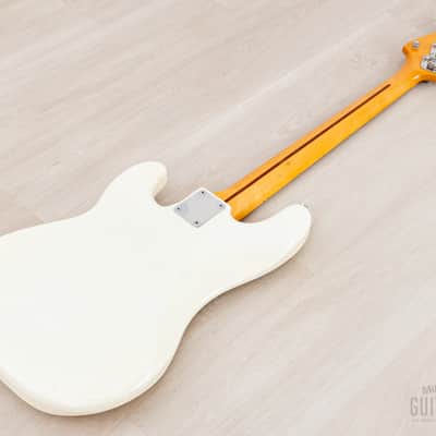 1982 Fender JV Precision Bass ‘57 Vintage Reissue PB57-70 Olympic White Ash Body, Japan MIJ Fujigen image 14