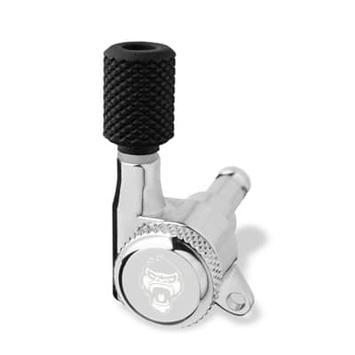 7 String Set - Guitar Monkey Monkey Grip - Locking Tuners - Megalight Bavarian Barrel Buttons - Chrome image 1