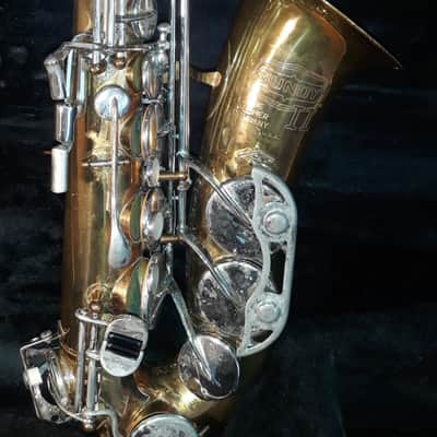 Used Selmer Bundy Eb Alto Saxophone - Yellow Brass With Lacquer Finish image 3