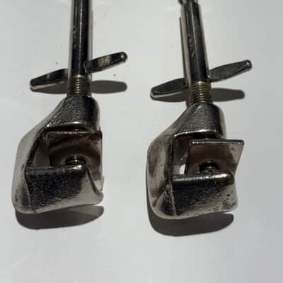 WFL Clip on bass drum spurs Early 1900’s - Nickel image 3