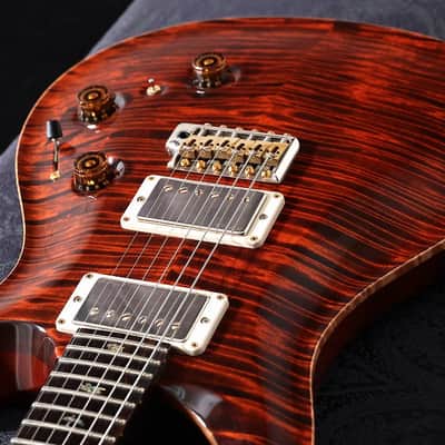 Paul Reed Smith (PRS) 2015 Wood Library P24 Trem Orange Tiger Pattern Regular Neck [15 221287] (05/07) image 4
