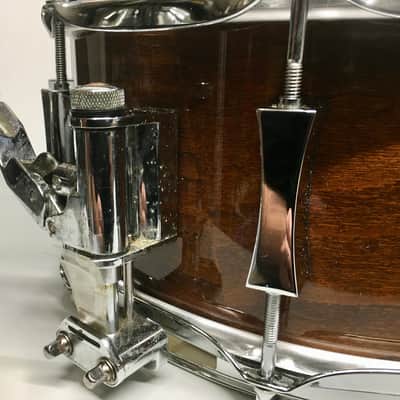 Pork Pie PP65X14LS Little Squealer 6.5x14" Birch/Mahogany Snare Drum  Lacquer - Walnut finish? includes Humes & Berg Tuxedo Soft Case image 11
