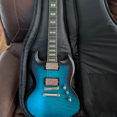 Epiphone SG Prophecy 2021 - Blue Tiger Aged Gloss image 2