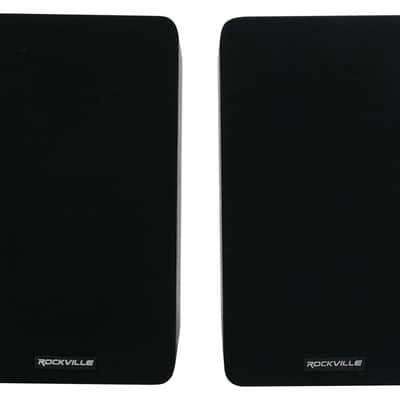 2 Rockville RockShelf 54B 360w Black 5.25" Home Theater Bookshelf Speakers/4 Ohm image 4
