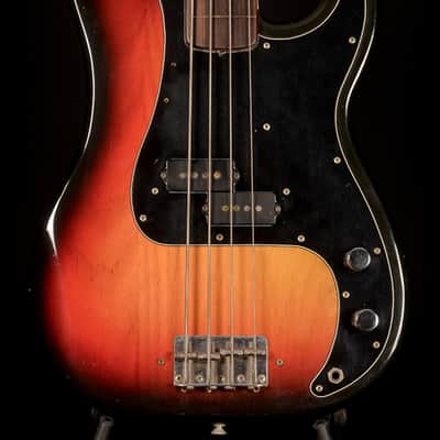 Fender Precision Bass Fretless with Rosewood Fingerboard 1976 - Sunburst image 1