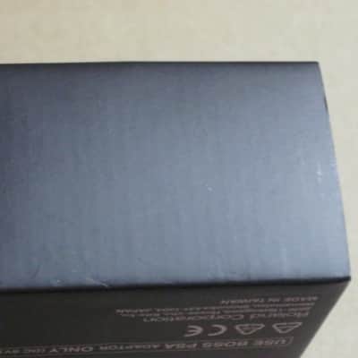 less than light average wear Boss EMPTY BOX for GE-7 Equalizer (NO pedal / NO paperwork) specifically from 2017 -  but can be a home for other year GE7 pedal) outside of box is black with blue, light green, & white graphic image 20
