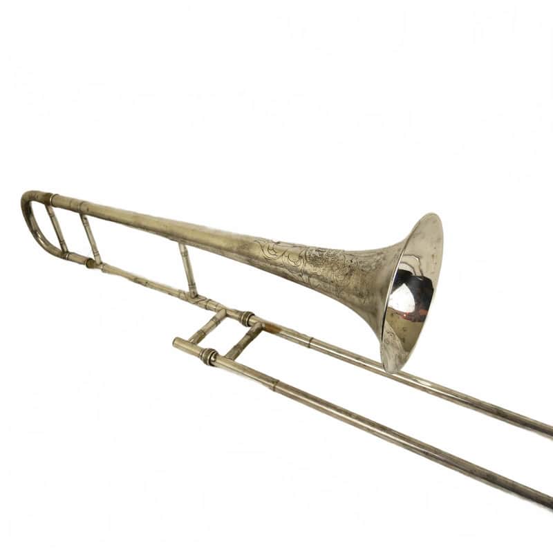 Vintage Conn 4H Artist Trombone with Damaged Case image 1