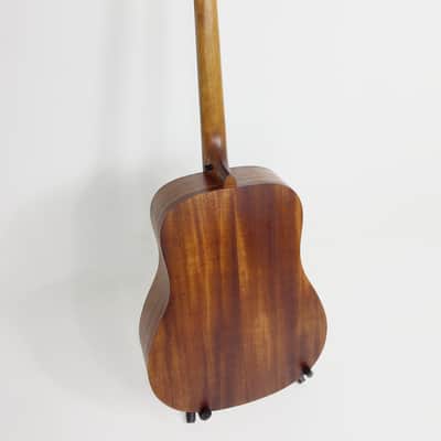Caraya SAFAIR41EQ All Mahogany Dreadnought Acoustic Guitar, Built-in EQ + Gig Bag image 3