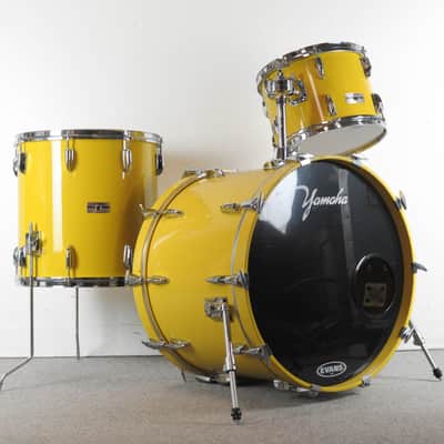 1980s Yamaha Tour Custom 8000 "Mellow Yellow" Drum Set image 1