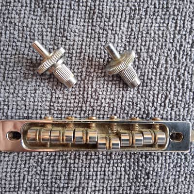 Vintage ABM 2400 Roller Bridge - Chrome - Gibson Fender Gretsch image 1