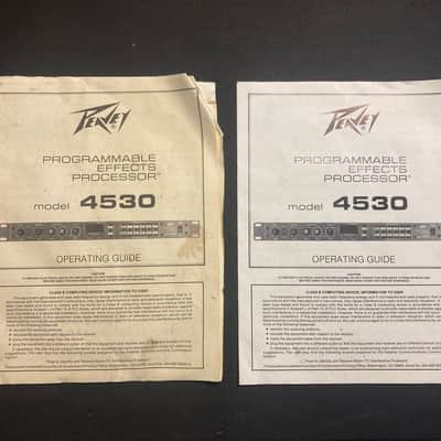Peavey PEP 4530 Programable Effects Processor w/Operating Guide image 8